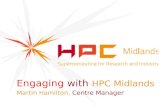 Engaging with HPC Midlands - Next Steps
