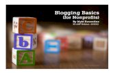 Blogging Basics (for Nonprofits)