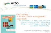 Employing a transition management approachto discover a new role for the social enterprise ‘Recycling Shops’ in a region aiming at climate neutrality