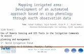 Mapping irrigated area: Development of an automated approach based on crop phenology through earth observation data