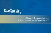 Disaster Preparedness: Is Your Investment Firm Ready?