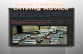 Bank holiday driving advice