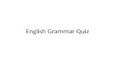 Multiple Choice English Grammar Quiz by Using Animations