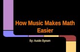 How Music Makes Math Easier