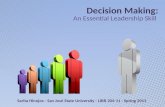 Decision Making: An Essential Leadership Skill