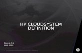HP Cloud System Definition