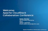 CloudStack Collaboration Conference Opening Remarks
