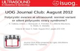 UOG Journal Club: Polycystic ovaries at ultrasound: normal variant or silent polycystic ovary syndrome?