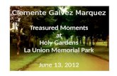 Clemente Galvez Marquez Treasured Moments