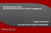 Sergey Gordeychik, Security Metrics for PCI DSS Compliance