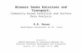 2003-10-15 Biomass Smoke Emissions and Transport: Community-based Satellite and Surface Data Analysis