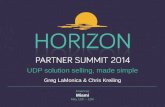 Business Track session 2: udp solution selling made simple