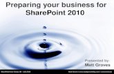 SUGUK July 2010 - Matt Groves - Preparing your business for SharePoint 2010