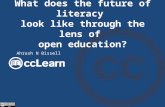 Future Of Literacy Education from the Vantage of the Open Education Movement
