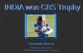 India Wins CB Series in Australia.