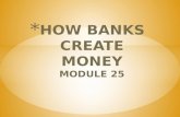 Module 25 banking and money creation practice