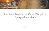 Lecture notes on Kate Chopin's The story of an hour
