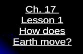 4th Grade-Ch. 17 Lesson 1 How does Earth Move