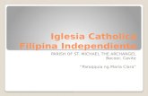 Alyssa santos st. michael church  iglesia catholica filipina independiente