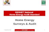 Home energy surveys and audits
