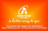 Facebook fan pages for beginngers