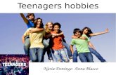Hobbies of teenagers by anna blasco and nüria domingo