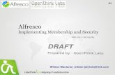 Alfresco  : Implementing Membership and Security