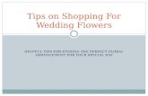 Tips on shopping for wedding flowers