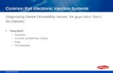 Common rail electronic injection systems diesel driveability
