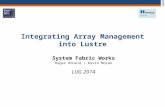 Integrating Array Management into Lustre