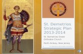 St. Demetrios Strategic Plan 2013-14