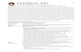 Paromita Roy CV Resume 2014