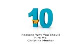Top 10 Reasons You Should Hire Me