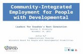 Community-Integrated Employment for People with Developmental Disabilities
