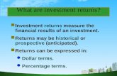 Investment returns