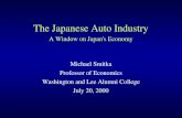 The Japanese Auto Industry A Window on Japan's Economy