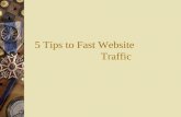 5 tips to fast website traffic