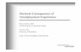 Electoral Consequences of Unemployment Experiences