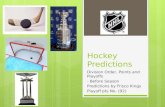Hockey predictions