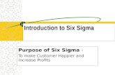 Introduction To  Six  Sigma