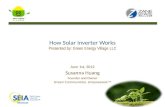 How Solar Inverter Works-Presentation at Zane State College, Ohio