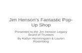 Jim henson’s fantastic pop up shop presentation draft