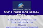 CPA's Social Media Marketing