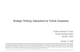 Strategic Thinking: Implications for Turkish Companies