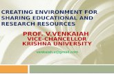 Creating environment for sharing educational and research resources