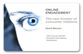 Online Engagement-The new frontier of consumer relations