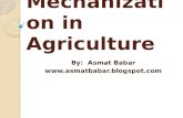 Mechanization in agriculture