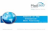 Android in the Enterprise: Best Practices