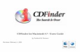 CDFinder for Macintosh 5.7 - Users Guide