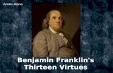 Benjamin franklin's thirteen virtues